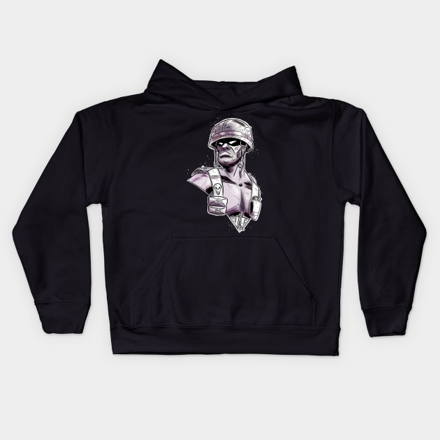 Ghost Soldier Kids Hoodie by Mason Comics